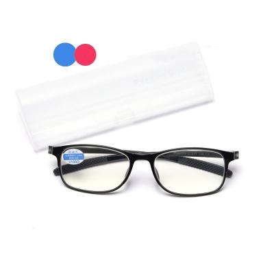 China Fashionable TR90 Optical Glasses Unisex Anti-blue Light Small Ultra Light Computer Glasses Shape Flexible Portable Reading Glasses for sale