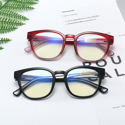 China New fashionable 95665 optical sight style reading glasses for men and women TR CP reading glass spring older anti-blue reading glasses for sale