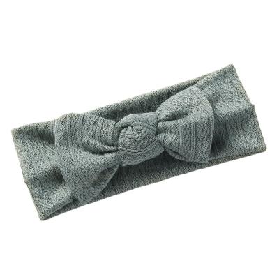 China Baby Easy Headband Winter FanYue Jacquard Checked Elastic Weave Knit Headband Baby Turban Headbands 2022 for sale