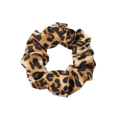 China FanYue Easy 2022 Custom Fashion Hair Accessories Leopard Print Hair Bands Scrunchies Chiffon Pony Tails Scrunchies for sale