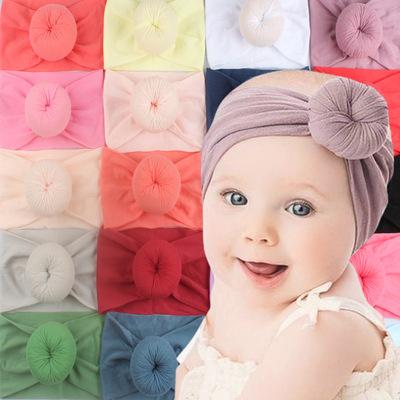 China Easy Donut Soft Nylons Wide Headband Baby Headbands For Babies Baby Headbands for sale