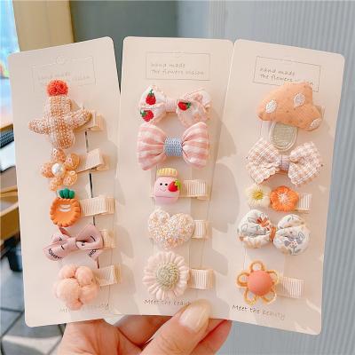 China Cute Fruit Designer Hair Clip Small Baby Girl Accessories Easy Set Wholesale Kids Hair Clips Set Accessory for sale