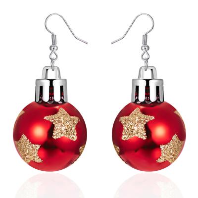 China Trendy Women 2022 Easy Fashion Jewelry FanYue Glitter Xmas Resin Earrings Jewelry Christmas Resin Earrings for sale