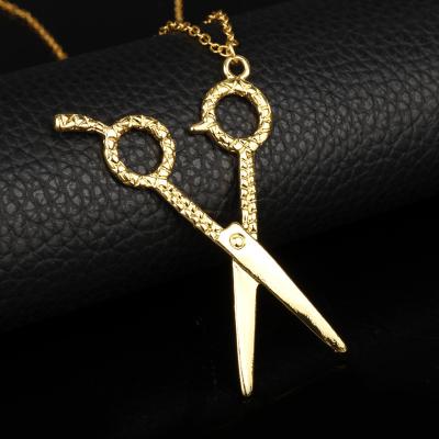 China FanYue Sweater Chain Mens Womens Mens Womens Necklace Jewelry Boys Girls Scissors Statistical Institute Fashion Easy Cool Popular Hip Hop Pendant Necklace Jewelry for sale