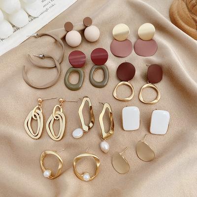 China Latest easy earrings earings style stylish woman fashion korean earings for girls 2021 for sale