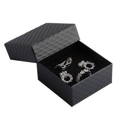 China High End Easy Jewelry Packaging Box With Stored Custom Logo Printing Ring Necklace Earring Bracelet Wholesale Gift Box With Sponge for sale