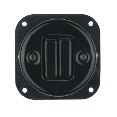 China Durable Retro Control Light 2 Gang 2 Way Switch Core For Recessed Button Switch for sale