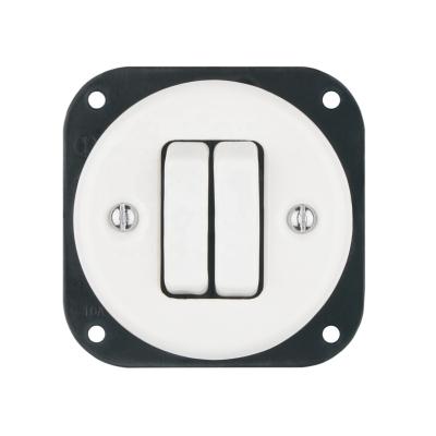 China Porcelain and plastic button switch mechanism, inside connection part of ceramic rocker switches, porcelain push button switch for sale