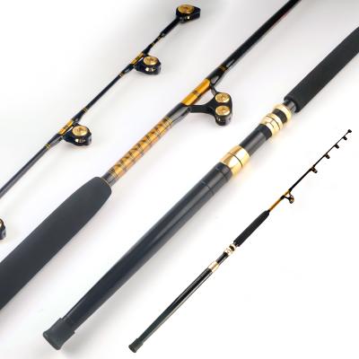 China XINAGR010 Big Game Fishing Rods 60-80lb Rod Carbon Seawater Roller Guides Handmade Lightweight Lightweight Tuna Trolling Rod for sale