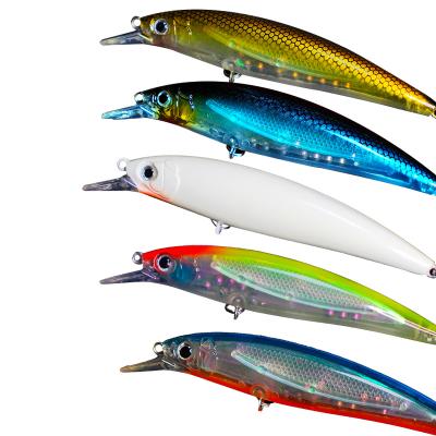 China XINAMNL02 ABS Factory Sale 11cm/14g Fishing Lure Direct Floating Minnow Hard Bait Long Plastic Water Mount for sale