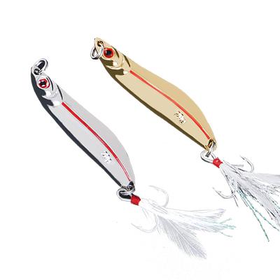 China Plate Gold Or Silver Metal XINASPOL02 Fishing Lure Hard Spinner Fishing Lure Spoons for sale