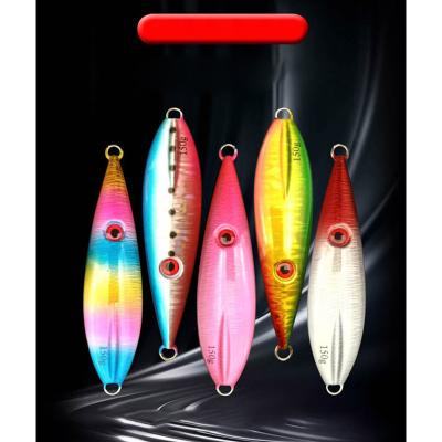 China XINAJL016 Metal Lead Jig Slow Bait Lure Casting Luminous Saltwater Fishing Lures Quality Slow Baiting Lure for sale