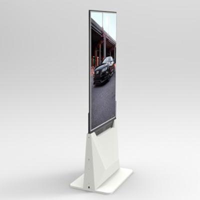 China Dual Side Split Screen LCD Display Ultra Thin With Android System For Advertising for sale