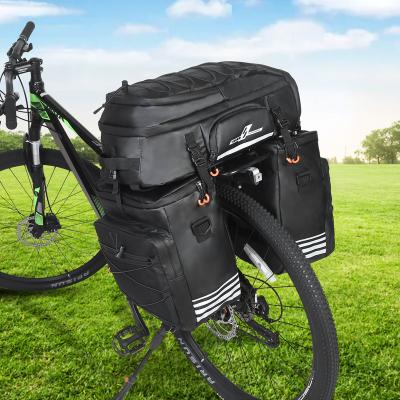 China ASRQGOAL Waterproof Customized Customized Large Affordable Travel Bag Long Bag Travel Bicycle Pannier Leather Saddlebags Waterproof Leather Riding Bags for sale