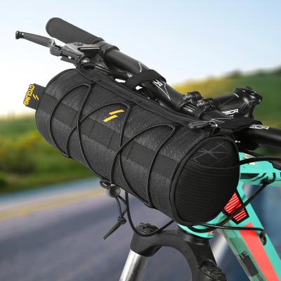 China Water Render Bike Handlebar Roll Bag from ASRQGOAL Round Front Gravel Bicycle Handlebar Bags Pack for MTB Cyrcing Travel - Heavy Duty Amazon Hot Sale for sale