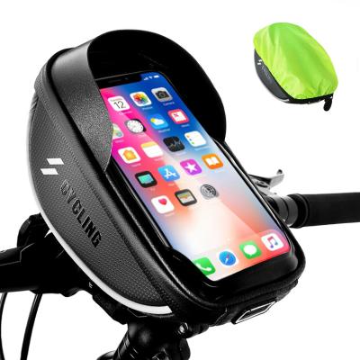 China Water Proof Cycling Bicycle Basket ASRQGOAL Front Handlebar Bag MTB Road Frame Waterproof Phone Case Professional Recycling Pack for sale