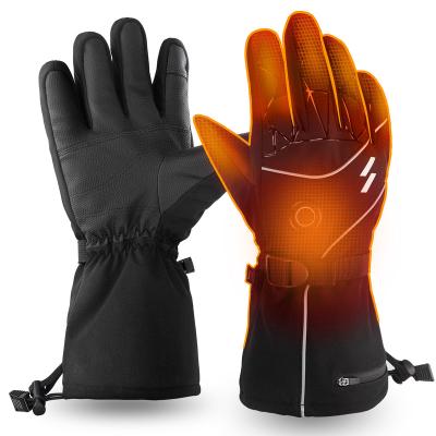 China Cycling Gloves Bike Cycling Gloves Warm Winter Women Men ASRQGOAL Snowmobile Battery Electric Waterproof Downhill Rechargeable Heated Gloves for sale