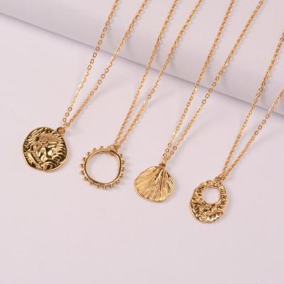 China CLASSIC Geometry Shape Necklaces Stainless Steel Pendant Necklace for sale