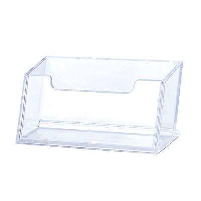 China Luxury And Lightweight Acrylic Plastic Table Desk Business Card Holder for sale