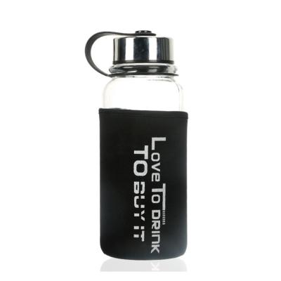 China High Capacity Sustainable Glass Space Drinking Water Bottle Cup Heat Insulation for sale