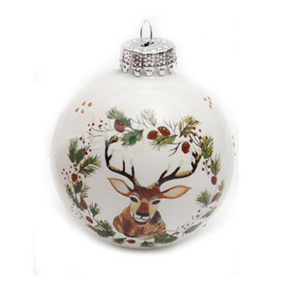 China Europe Ornament Handmade Decorative Glass Ball For Christmas Tree Decoration for sale