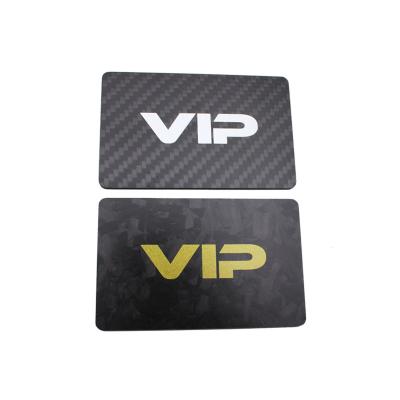 China Waterproof/waterproof custom pure carbon fiber forged visa cards for contact card for sale