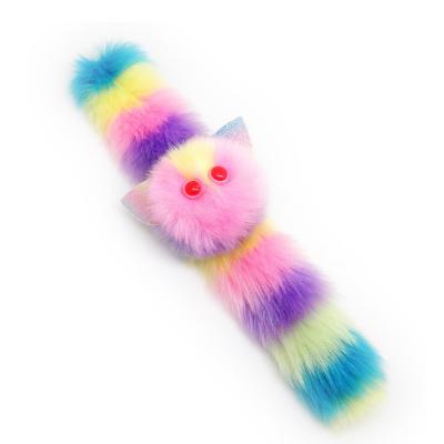 China Custom Funny Gifts Circle Hand Clapping Hand Clapping Animal Toy Good Quality Plush Toy And Used As Plush Hair Tie for sale