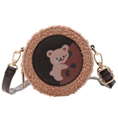 China New Style LUXURY Cartoon Mini Round Messenger Bags for Girls Boys Children Designer Handbag Luxury Children Purses for sale