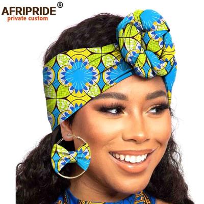 China New Style Multifunctional African Ankara Wax Print Headband Hair AccessoriesTie Knot Custom Bandana Cotton Head Scarf for sale