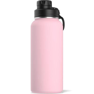 China Sustainable Custom Printed Stainless Steel Metal Sport Drink Water Bottle Narrow Mouth for sale