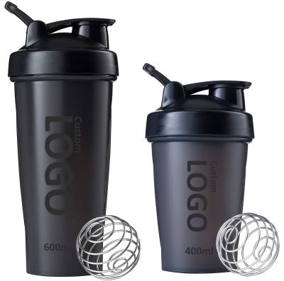 China Viable FREE SAMPLE Custom Logo 400ml 600ml Workout Shaker Bottle Gym Protein Shaker Mixer Bottles for sale