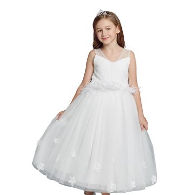 China Breathable Off-white Princess Costume Toddler Girl's First Holy Communion Dress For Girl for sale