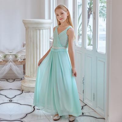 China Yalindars New Anti-Shrink Design Long Teen Girls Child Girls Princess Dress Party Clothes Long Evening Dresses for sale