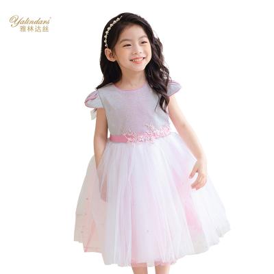 China Baby Dresses Girls T Length Summer Anti-Static Short Sleeves Birthday Party Kids Dresses Collection for sale