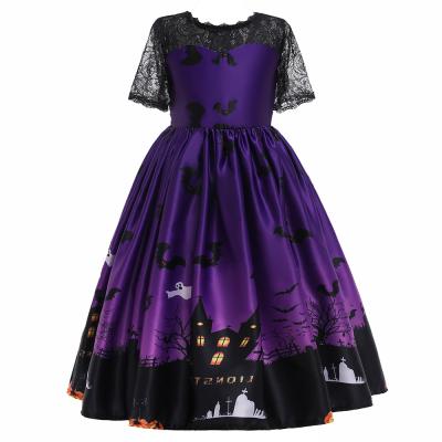 China Midum Length Halloween 2021 Kids Costumes Girls Costume TV Dress and Movie Costumes with Lovely Prints for sale