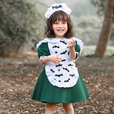 China 3pcs Dresses Set Costume Cosplay Girl Halloween Clothes Maid Anime Apron Dress for sale