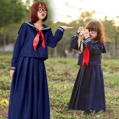 China Dress Up Japanese School Uniform Cute Style Cosplay Costume Pleated Sailor Suit Skirt Set for sale