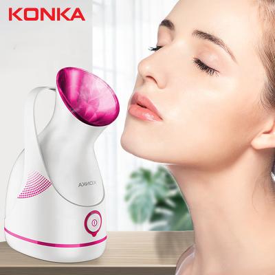 China Electric Moisturizer KONKA Face Steamer With White Water Tank 100ml Thermal Steaming Instrument Jet Facial Hydration Thermal Steaming Beauty for sale