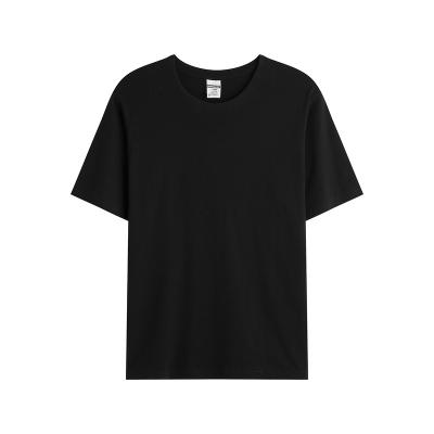 China Wholesale Eco-Friendly Cotton Breathable Organic Squishy T-shirt Cotton T-shirts Men's Black White T-shirt for sale