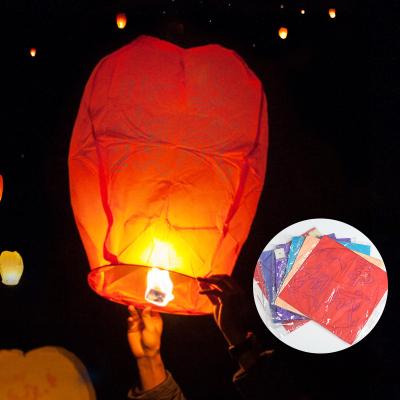 China Europe Wholesale Multicolor Wish Balloons Paper Flying Chinese Sky Lanterns for sale