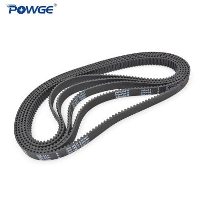 China Hotels POWGE HTD 3M Synchronous Timing Belt Pitch Length 432/435/438/441/444/447/450/453/456/459/462/465mm Rubber Locked Buckle for sale