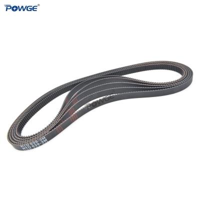 China Hotels POWGE HTD 3M Synchronous Timing Belt Pitch Length 612/615/618/621/624/627/630/633/636/639/645/648mm Width 9mm Rubber Locked Buckle for sale