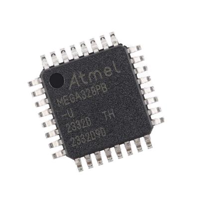 China ATMEGA328PB-AU pakket TQFP-32 ingebedde microcontroller IC chip Te koop