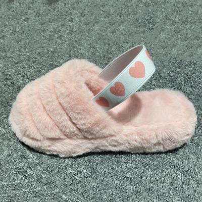 China Fashion trend fashion elastic slippers, cashmere slippers, non-slip outsole women's slippers for sale