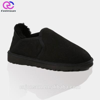 China Snow Boot Custom Design Genuine Winter Durable Warm Woolen Men Sheepskin Ankle Boots for sale