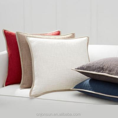 China Viable High Quality Hot Sale Cotton Basket Woven Pillowcase Pure Cotton Pillow for sale