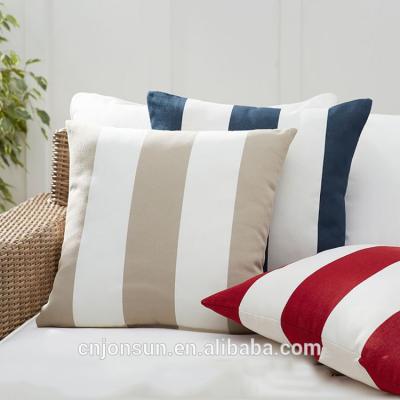 China Durable Polyester Stripe Pattern Home Or Hotel Tile Car Pillow for sale