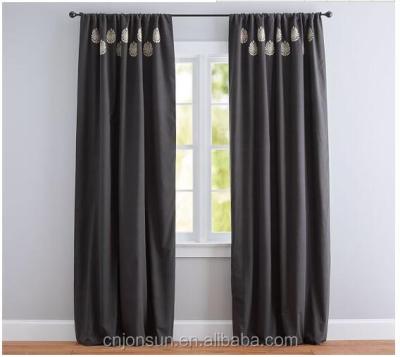 China 2021 Wholesale Blackout Blackout Flame Retardant Blackout Style Curtains Fabric Arabic Curtain for sale