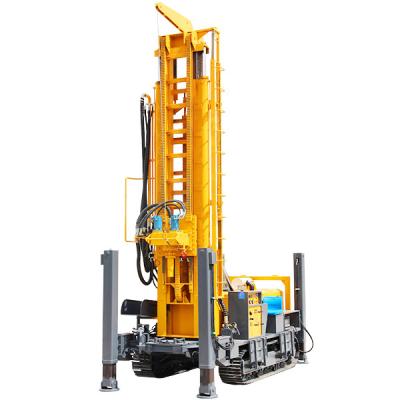 China Construction worksÂ   Depth 680M Crawler DTH Water Well Drilling Rig for sale