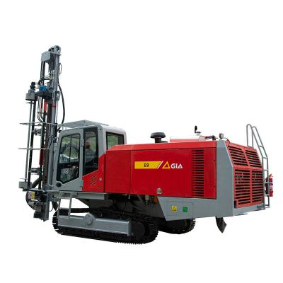 China Construction worksÂ   Pneumatic Rock Drilling Rig Integrated Blast Hole Surface Mining Drilling Rig With Cabin And Air Compressor for sale